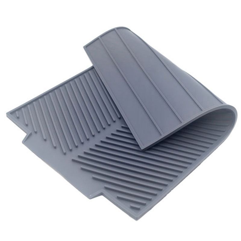 Silicone Draining Board Mat Dish Drying Mat Folding Draining Mat Large Drain  Pad Eco-Friendly Drainer Mat Heat Resistant Pot - AliExpress