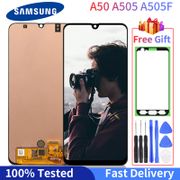 Super AMOLED LCD For Samsung Galaxy A50 A505 LCD Display  SM-A505FN/DS A505F/DS Touch Screen Digitizer Assembly With Frame