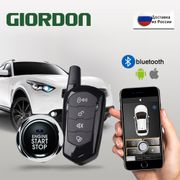 GIORDON Car Alarm SUV Keyless Entry Remote Engine Start Alarm System Push Button Remote Starter Stop Auto Car Security Accessori