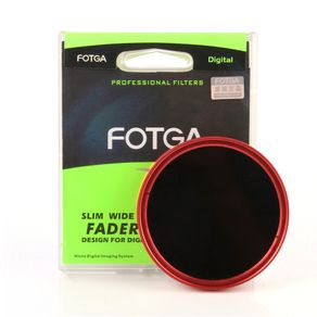 FOTGA Ultra Slim 82mm Fader Adjustable Variable ND Lens Filter ND2 ND8 ND400 Red