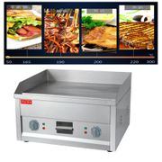 5000w FY-610 Electric Contact Grill stainless steel flat and grooved electric griddle grill(flat plate) 110v or 220v