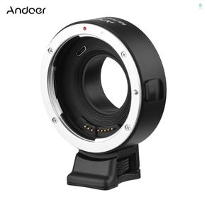 Andoer EF-FX II Lens Mount Adapter Ring Auto Focus Anti-Shake Aluminum Alloy with Tripod Mount Replacement for Canon EF/EF-S Lens to Fuji X-mount Mirrorless Camera XT4 XT3 XS