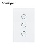 Smart Home Wifi Smart Wall Touch Switch Tuya Smart Life Glass Panel Mobile APP Remote Control work with Amazon Alexa Google Home
