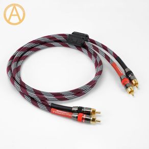 Hifi RCA Cable 4N RCA Cable Ferrite Bead 2RCA Male RCA Audio Cable Amplifier PREAMP 0.5m 0.75m 1m 1.5m 2m 3m To 5m RCA Cable