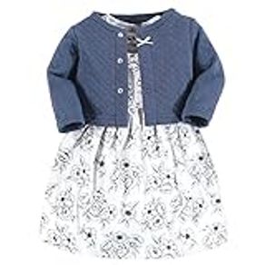 Hudson Baby Baby Girls' Quilted Cardigan and Dress