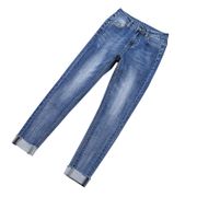 2020 fashion stretch jeans women spring autumn korean plus size denim pencil pants female solid color slim casual trousers G902