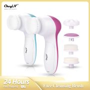 CkeyiN Electric 5 in 1 Face Cleansing Brush Facial Cleanser Skin Pore Deep Cleaner Blackhead Removal Massager Beauty Skin Care