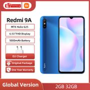 New Global Version Xiaomi Redmi 9A 9 A Smartphone 2GB 32GB MTK Helio G25 Octa Core 6.53 Inch 5000mAh 13MP Camera Mobile Phones