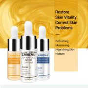 LANBENA Vitamin C Serum+Six Peptides Serum 24K Gold+Hyaluronic Acid Serum Anti-Aging Moisturizing Skin Care Whitening Brighten