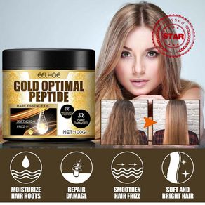 100g Gold Peptide Hair Mask Hydrates, Moisturizes And And Smooth To Hair Frizzy Hair Smoothes I4W0