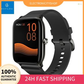 [Ready Stock] 2021 Newest Global Version Haylou GST Smart Watch (LS09B) 1.69-Inch Color Screen BT5.0 IP68 Waterproof Sleep/Heart Rate/Blood Oxygen Monitor 12 Sport Modes Message Co