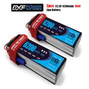 DXF 6S 22.2V 6200mah 100C-200C Lipo Battery 6S  XT60 T Deans XT90 EC5 For FPV Drone Airplane Car Racing Truck Boat RC Parts