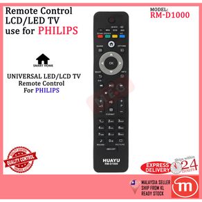 PHILIPS LCD / LED TV REPLACEMENT REMOTE CONTROL HUAYU (RM-D1000)