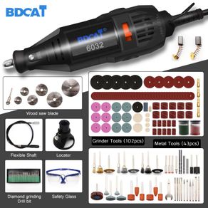 New Upgrade 220V/110V Mini Drill Electric Rotary Tool with Flexible Shaft  and 180pcs Accessories Power Tools for Dremel Electric Drill