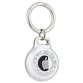 Case-Mate AirTag Keychain Holder - Durable Hard Shell AirTag Key Ring - Case for Apple Air Tag w/Heavy Duty Keychain - Protective AirTag Holder for Dog Collar, Key, Luggage, Kid's Backpack - Stardust