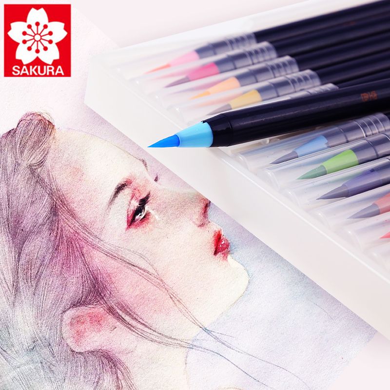 SAKURA 1pcs Micron Pen Multicolor 0.25mm 0.45mm Marker Pen Watercolor  Markers Liners for Drawing