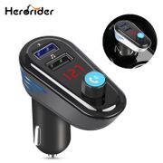Herorider Smart USB Charger Mp3 Bluetooth FM Transmitter Modulator Audio Player Handsfree Car Kit Auto FM Modulator Hand free