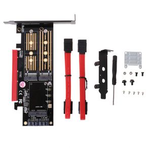 PCIE to M2/M.2 Adapter SATA M.2 SSD PCIE Adapter NVME/M2 PCIE Adapter SSD M2 to SATA PCI-E Card M Key +B Key
