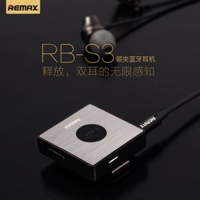 Remax RB-S3 Sports Clip-on Bluetooth Headset Wireless Stereo Earphone Bluetooth V4.1 FM Radio Voice Control Bluetooth Earphone