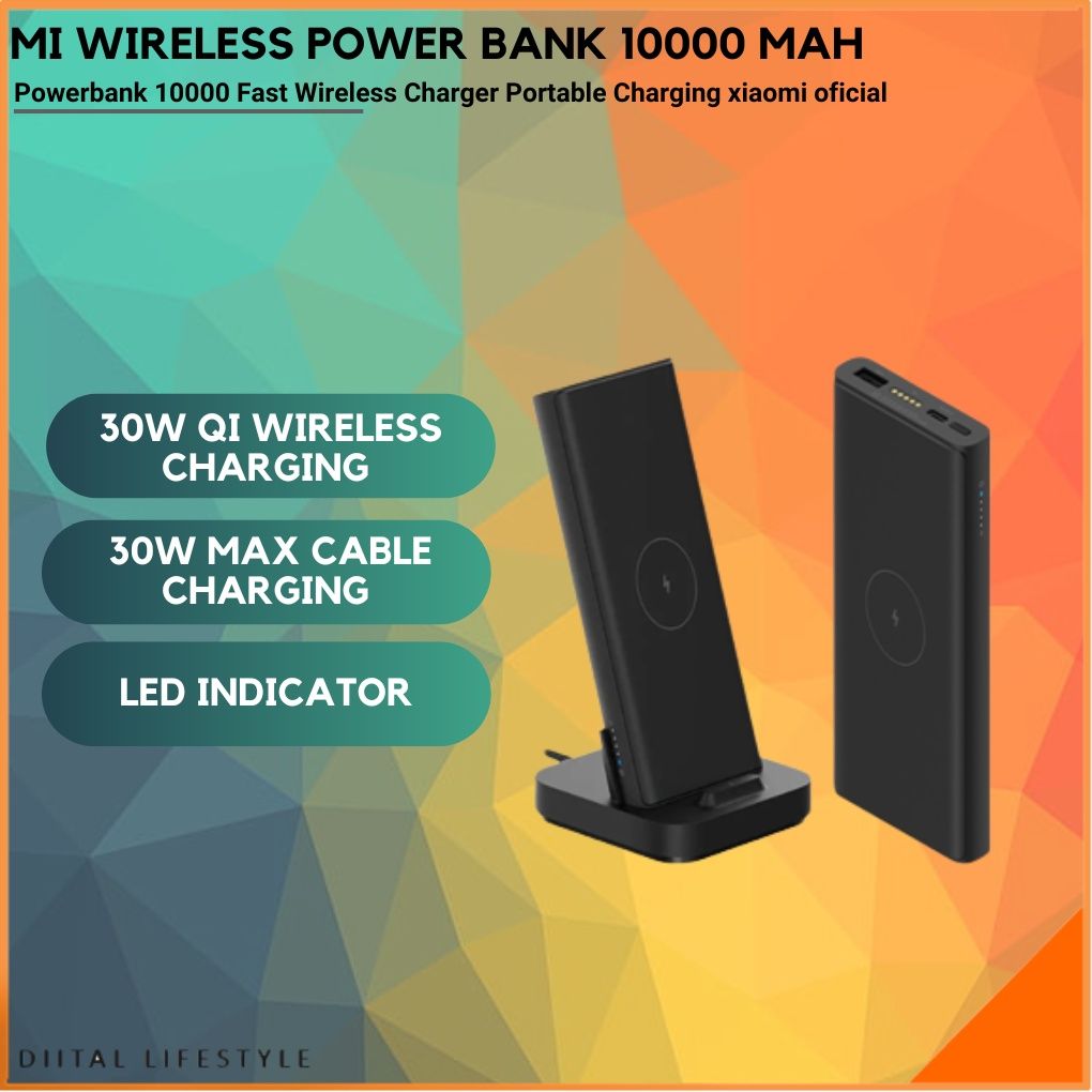 Xiaomi Wireless Power bank 30W 10000mAh WPB25ZM Type C Mi Powerbank 10000  Qi Fast Wireless Charger Portable Charging Poverbank - AliExpress