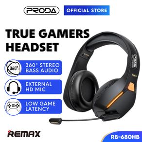 REMAX Headphone Wireless Gaming Headset With Mic RB-680HB Headset Wireless Gaming Headphone With Mic Over Ear Headphones