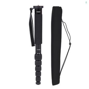 Andoer A-555 6-Section Compact Portable Photography Aluminum Alloy Monopod Unipod Stick for Camera Max. Load 10kg / 22lbs