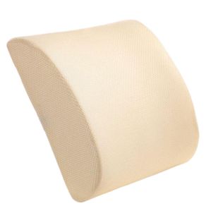 Car Memory Foam Lumbar Support Back Massage Waist Cushion Pillow Soft Breathable For Office Chair Cushion For Car Auto