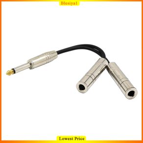 6.5mm to Double 6.5mm Audio Cable Male to Male Aux Cable for Mixer Spe