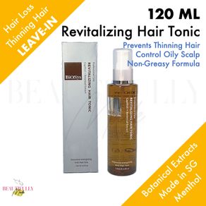 Biosys Revitalizing Hair Tonic 120ml - Intensive Energizing Spray to Prevent Hair Loss & Promote Denser Hair • Non Greasy • Cool Menthol Scent