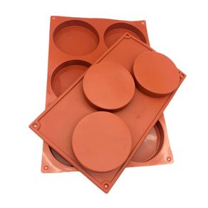 3-Cavity Large Round Disc Candy Silicone Mold Shallow Cylinder Cake Mold Silicone Classic Collection Mould Shapes
