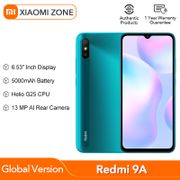 [Global Version] Xiaomi Redmi 9A Mobile Phone 2GB 32GB MTK Helio G25 Octa Core 6.53 5000mAh 13MP Rear Camera Smartphone Redmi 9A