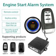 Car Engine Start Stop Push Button Remote Alarm System Smart Keyless Entry Starter Auto Ignition Starter Work With DC 12V Car