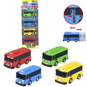 9pcs/set 9cm The Little Tayo Bus Miniature Model Car for Kids