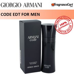 Armani Code Eau De Toilette For Men 75ml