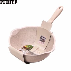 Thickened Bottom Stone Frying Pan Multifunction Non-Stick Pans Deep Nougat Pot Big Mouth Wok Pan