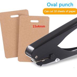 New Premium Metal Oval Single Hole Punch High Quality Durable Ellipse Hole Punch 4*15mm oval hole paper puncher