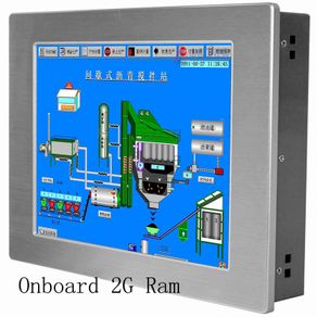 12.1 inch touch screen industrial panel pc with RS485 for printer