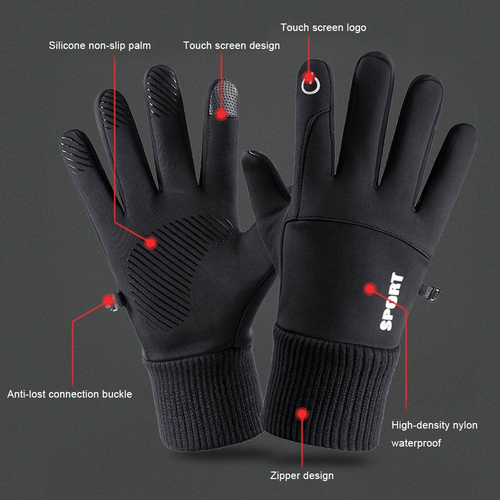 Winter Running Outdoor Sports Gloves Warm Touch Screen Gloves for