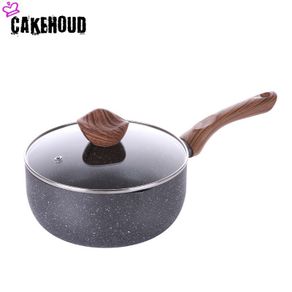 CAKEHOUD 20cm Maifan Stone Non-stick Pan Multi-function Kitchen Pot Professional Non-stick Pan Dishwasher Oven Soup Pot Cookware
