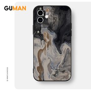 GUMAN Soft Silicone Cute Aesthetic Shockproof Phone Case Compatible for iPhone Case 14 13 12 11 Pro Max SE 2020 X XR XS 8 7 ip 6S 6 Plus Casing XYB1759