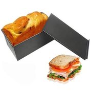 1pc Non-Stick Bread Loaf Meatloaf Pan with Lid Iron Toast Mold  Loaf Pastry DIY Kitchen Bakeware Home Baking Supplies Fast deliv