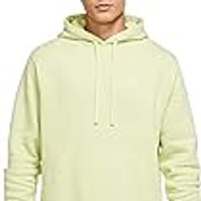 Nike Men's Pullover Fleece Club Hoodie Sweatshirt (Limelight/Limelight/White, XX-Large Tall)