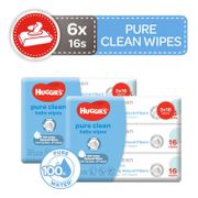 [Bundle of 2] Huggies Baby Wipes Pure Clean Travel Pack 3x16s