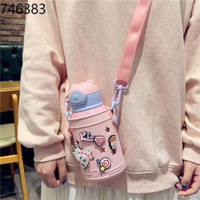 Women's drinking glasses Water cup Kid drinking glass Man drinking glass Cute cartoon thermos cup female creative ins wi