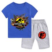 Jurassic Dinosaur Park T Shirt Kids Set Boys Girls Short Sleeve Summer Children Fashion Costume