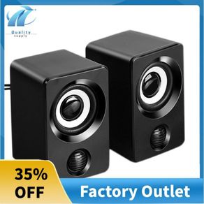 Surround Computer Speakers with Stereo USB Wired Powered Multimedia Speaker for PC/Laptops/Smart Phone
