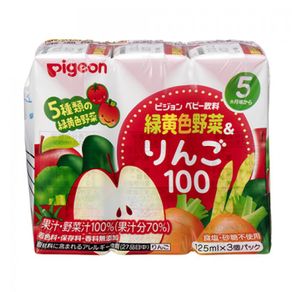 Bundle Of 3 Pigeon Baby Juice Apple 100% 125ML X 3 JP