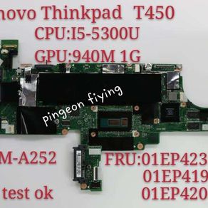 NM-A251 Laptop Thinkpad Lenovo T450 CPU I5-5300U T5-5200U Graphics-Card Independent