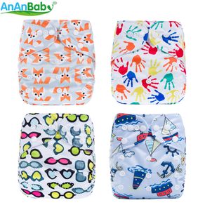 AnAnBaby 10pcs Per Lot Choose Freely Cartoon Baby Diaper Digital Prints Pocket Cloth Nappies With Inserts Suitable For 3-15KG