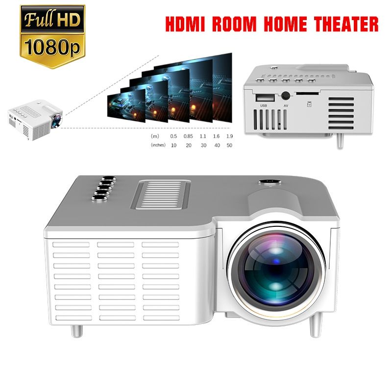 HY300 HDMI Portable LED Projector Android 4K Full HD 720P 120 ANSI 2.4G&5G  WIFI